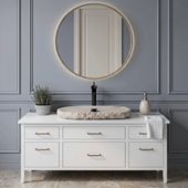Erosi Marmor Waschbecken extraflach 70 cm creme wohnfreuden