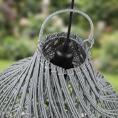 Lampenschirm grau Hängelampe Deckenlampe Rattan kaufen 5