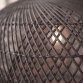 Lampenschirm grau Hängelampe Deckenlampe Rattan kaufen 3