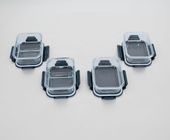 Set Aufbewahrungsdosen blau, Lunchbox Glas, Borosilikat Glasbehälter 3