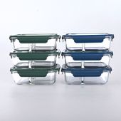 Set Aufbewahrungsdosen, Lunchbox Glas, Borosilikat Glasbehälter 1