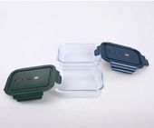 Set Aufbewahrungsdosen, Lunchbox Glas, Borosilikat Glasbehälter 2