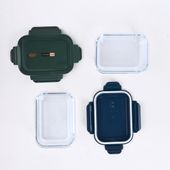 Set Aufbewahrungsdosen, Lunchbox Glas, Borosilikat Glasbehälter 3