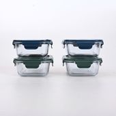 Set Aufbewahrungsdosen, Lunchbox Glas, Borosilikat Glasbehälter 1