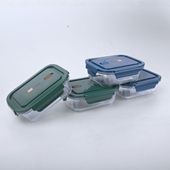 Set Aufbewahrungsdosen, Lunchbox Glas, Borosilikat Glasbehälter 2