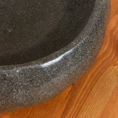 WOHNFREUDEN Schale Flussstein Stein Obst Dekoration Aufbewahrung rundum poliert ca 30 cm natur