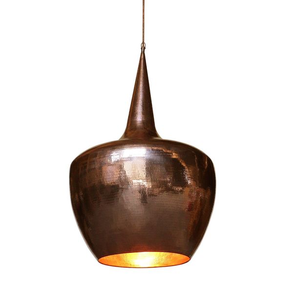 WOHNFREUDEN Kupfer Lampenschirm Grösse L gold 50x50x80 cm Hängelampe Deckenlampe