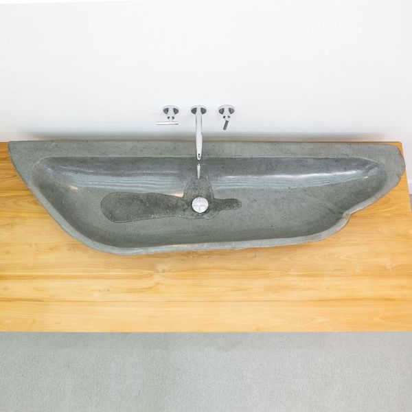 Doppel-Steinwaschbecken VALENTINES XXL ca. 180 cm 