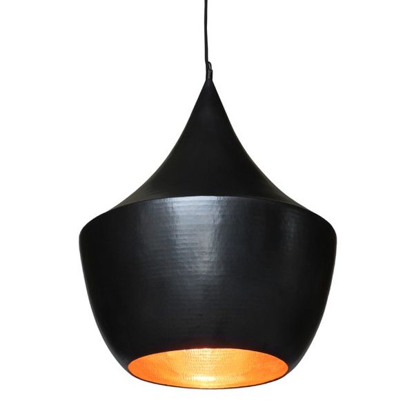 WOHNFREUDEN Kupfer Lampenschirm schwarz 45x45x65 cm Hänge-leuchte Deckenlampe