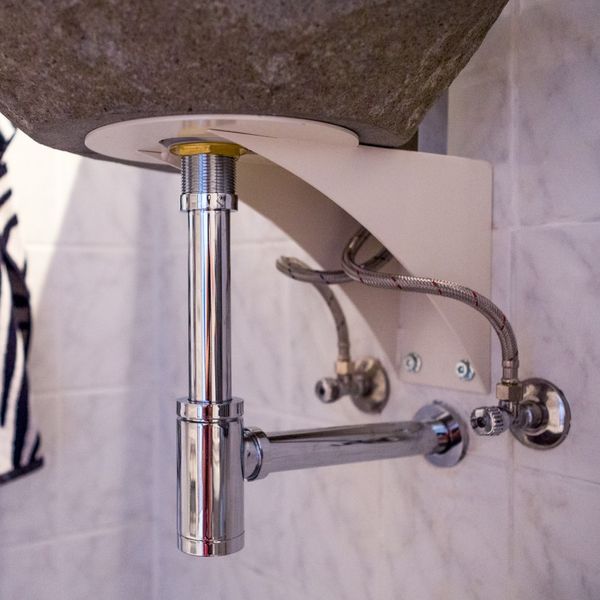WOHNFREUDEN Waschbecken-Halterung Wandhalterung für Befestigung für die Wand