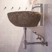 WOHNFREUDEN Waschbecken-Halterung Wandhalterung für Befestigung für die Wand