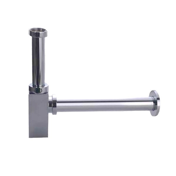 WOHNFREUDEN Siphon Waschbecken Geruchsverschluss Syphon Messing rostfrei 1 1/4
