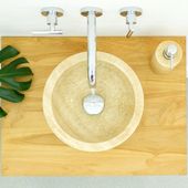 wohnfreuden Onyxmarmor Waschbecken MINIJAYA 30 cm poliert