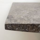 wohnfreuden Marmor Standwaschbecken grau T-Modell