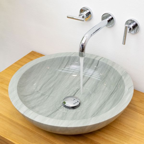 wohnfreuden Sandstein Waschbecken 02 45 cm