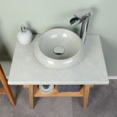 wohnfreuden Sandstein ZEN Waschtischplatte 60 cm