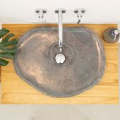 Naturstein Waschbecken 60 cm extraflach kaufen 2
