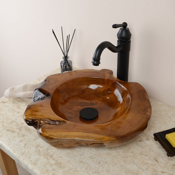 Teakholz Waschbecken 45 cm