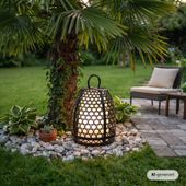 Messing-Lampenschirm schwarz aussen Bodenlampe kaufen 6