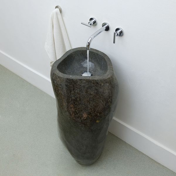 Flussstein Standwaschbecken 45 cm poliert kaufen