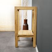 wohnfreuden Teak Holz Waschtisch Untergestell SMINI 38x38x77cm