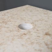 wohnfreuden Marmor Waschtisch-Platte SMINI creme 40x40x3cm