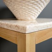 wohnfreuden Marmor Waschtisch-Platte SMINI creme 40x40x3cm