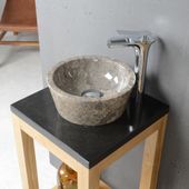 wohnfreuden Marmor - Waschbecken MINIJAYA 30 cm grau