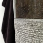 wohnfreuden Marmor Standwaschbecken PEDESTAL 90 cm schwarz