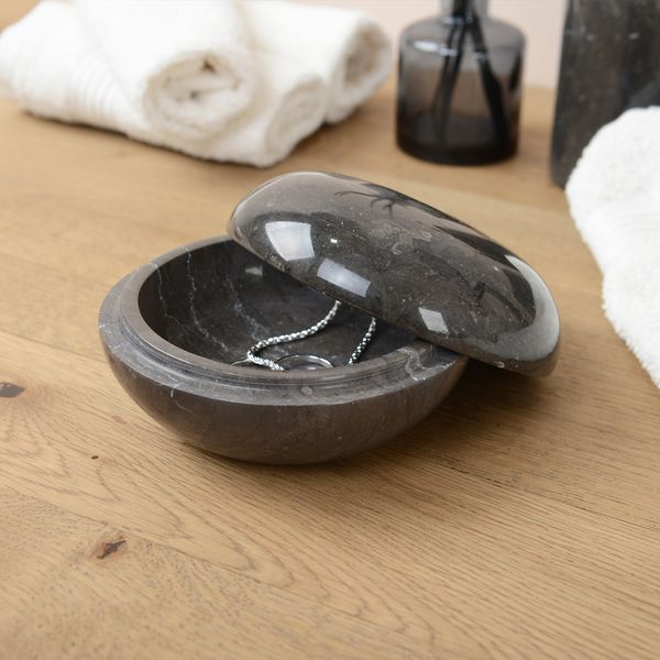 wohnfreuden Marmor Dose schwarz