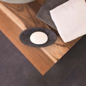 wohnfreuden Marmor Schale oval schwarz