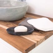 wohnfreuden Marmor Schale oval schwarz