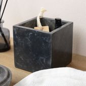 wohnfreuden Marmor Box für Kosmetik schwarz