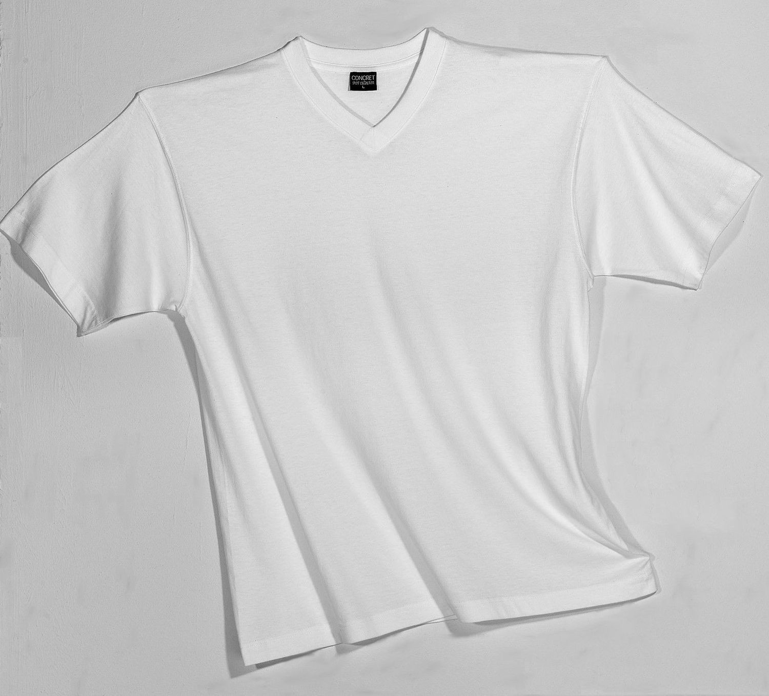 Herren T-Shirts 3erpack weiss V-Ausschnitt, (auch in Übergrössen erhältlich)