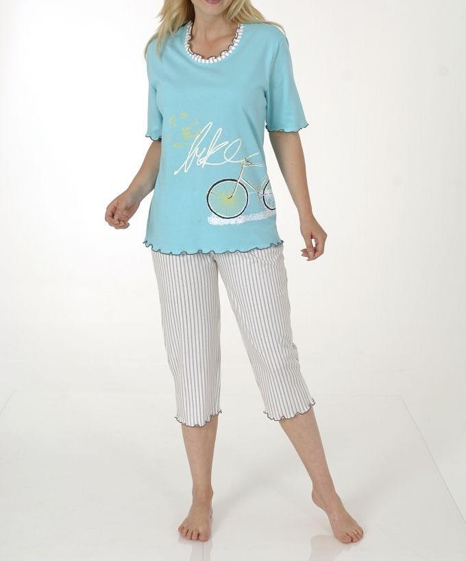 Wunderschöner Damen Capri Pyjama (auch in ÜBERGRÖSSEN erhältlich)  521928