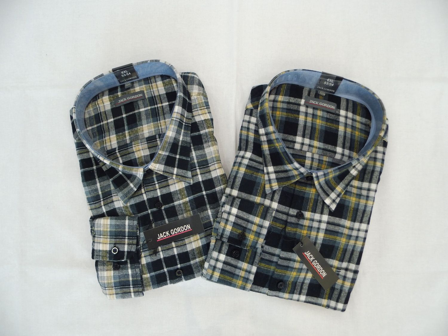 Herren Hemd Flanell, Übergrößen, 2erpack, 1/1-Arm 7757