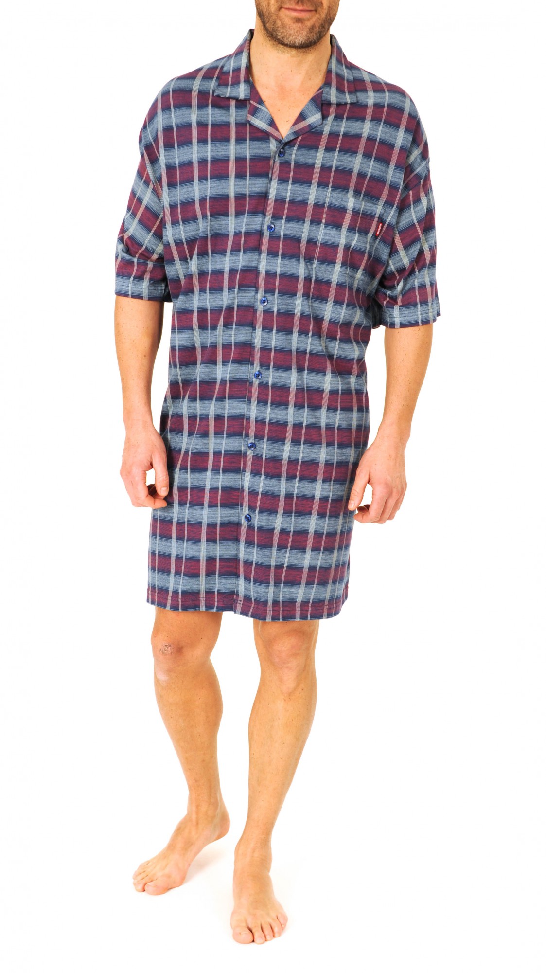 Herren Pflegenachthemd kurzarm, 53045
