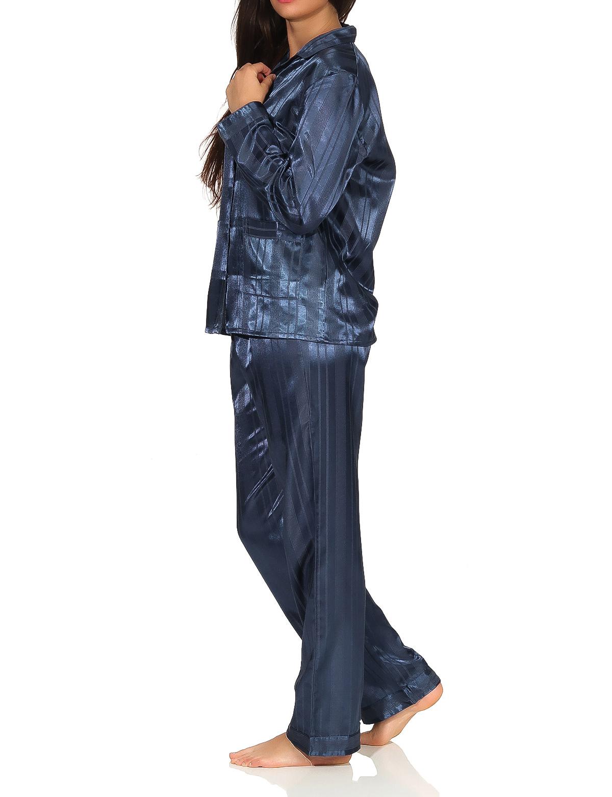 Satin Pyjama Streifendessin - innen angeraut 251 201 94 010 Satin Pyjama Streifendessin - innen angeraut 251 201 94 010