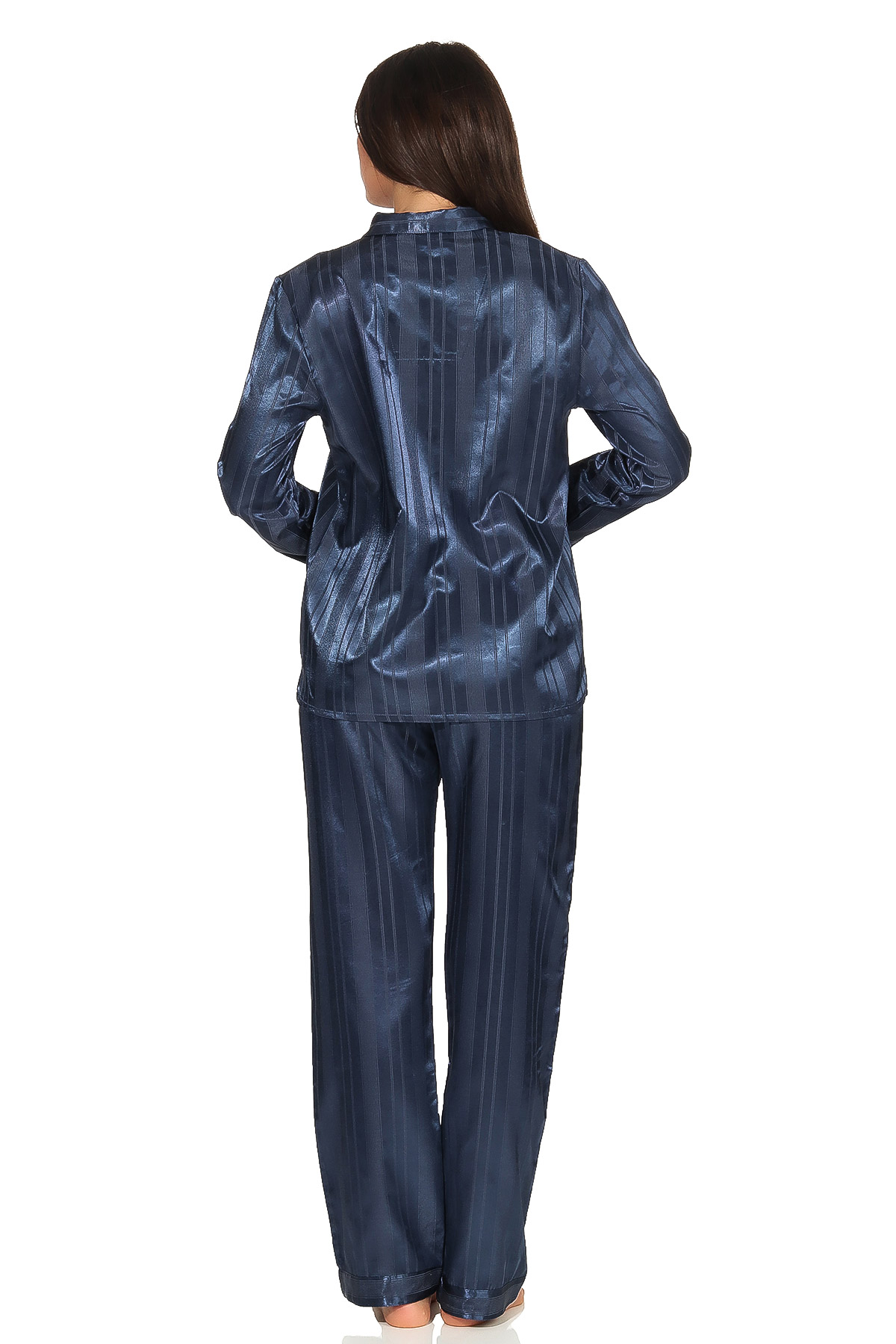 Satin Pyjama Streifendessin - innen angeraut 251 201 94 010