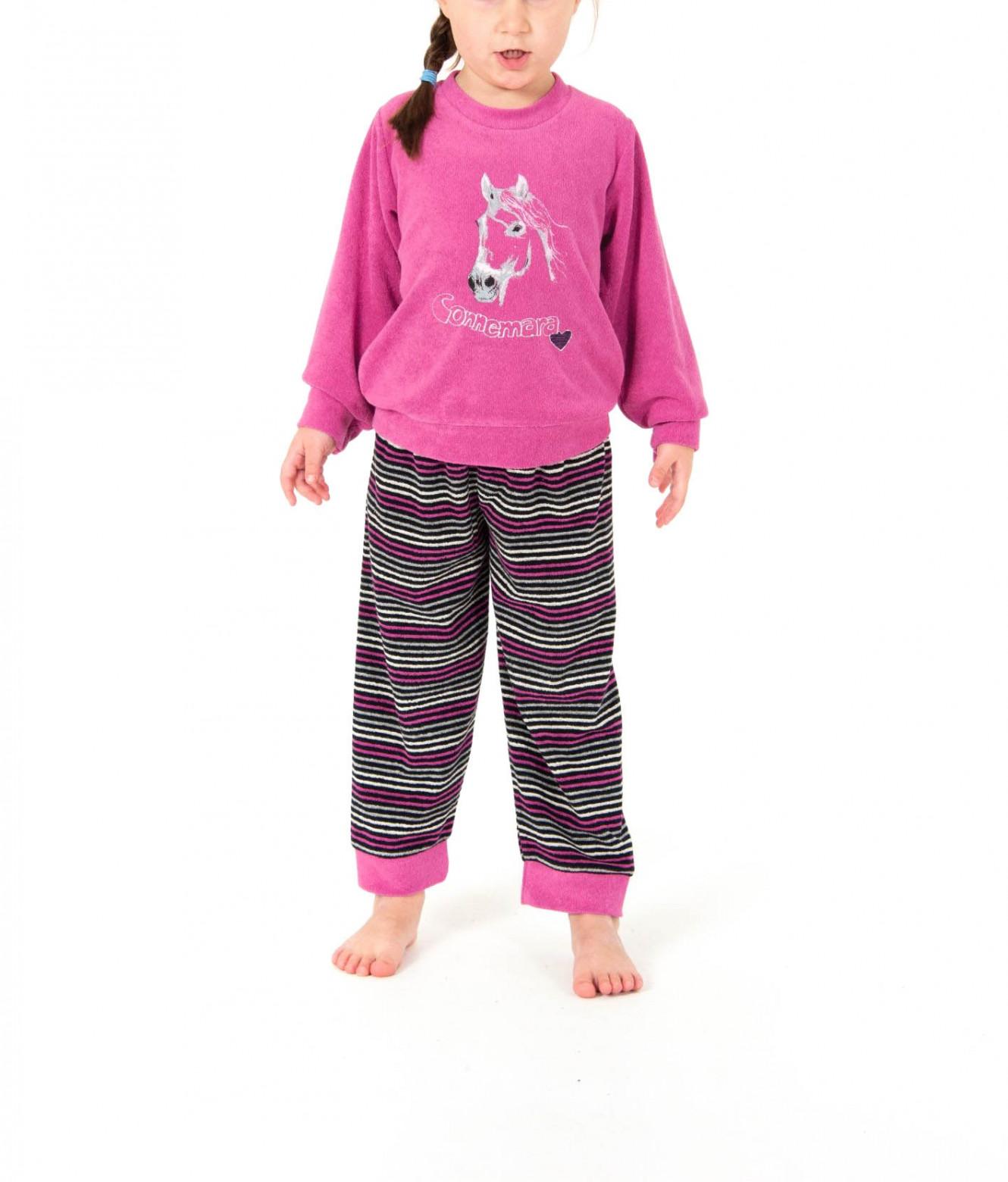 Mädchen Frottee Pyjama lang mit Bündchen – Grössen 86 – 110 - 251 701 93 141 Mädchen Frottee Pyjama lang mit Bündchen – Grössen 86 – 110 - 251 701 93 141