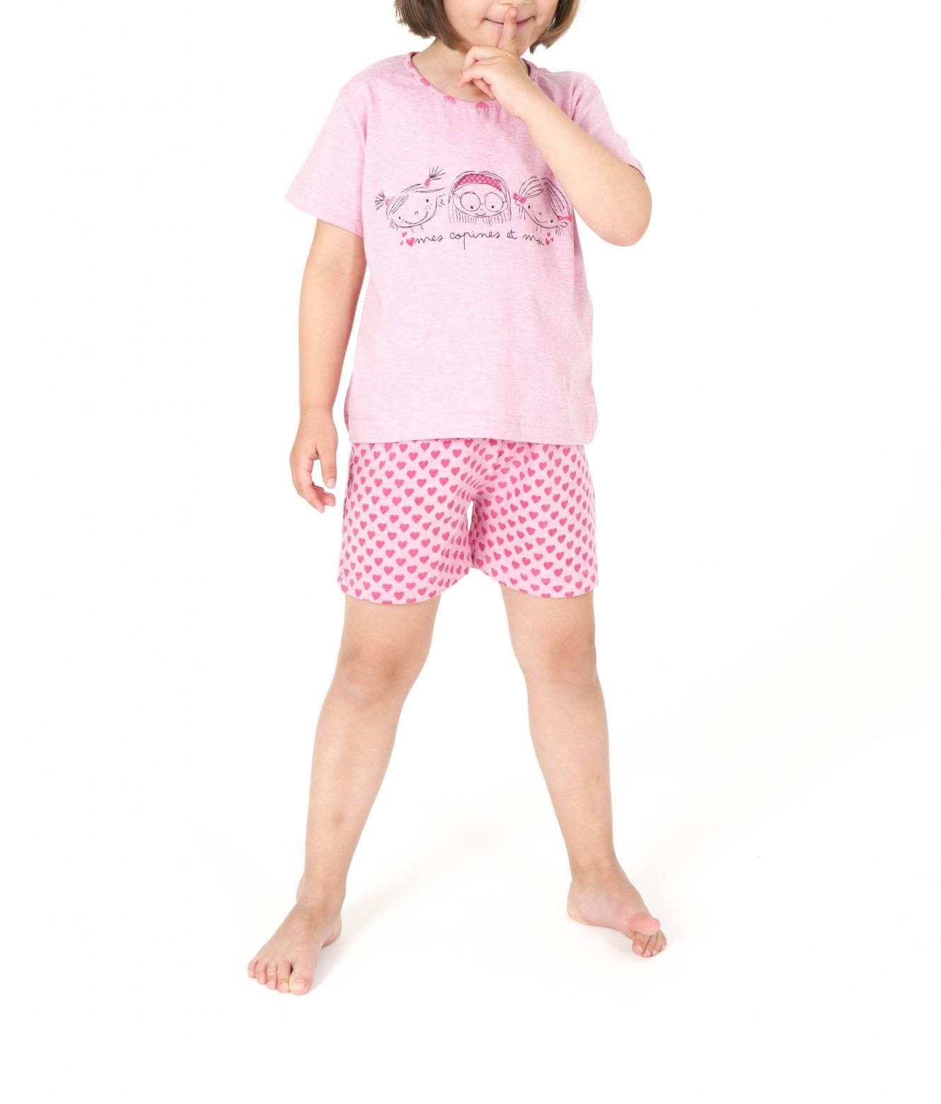 Putziger Mädchen Kinder Pyjama Shorty kurzarm mit Herzchen – 161 705 90 900 Putziger Mädchen Kinder Pyjama Shorty kurzarm mit Herzchen – 161 705 90 900