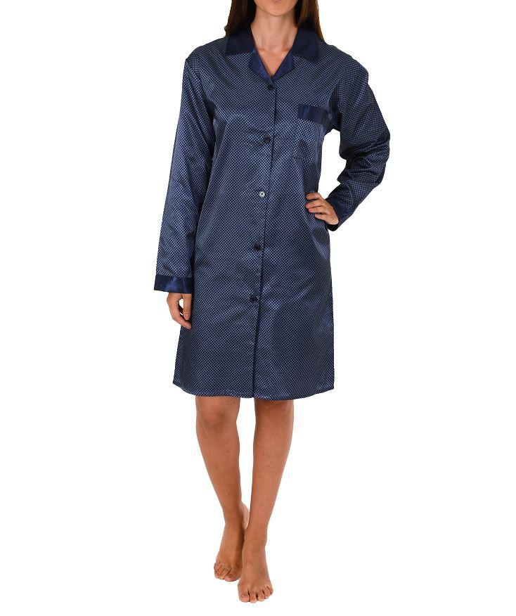 Damen Satin Kurznachthemd Bigshirt - innen angeraut 271 213 94 001
