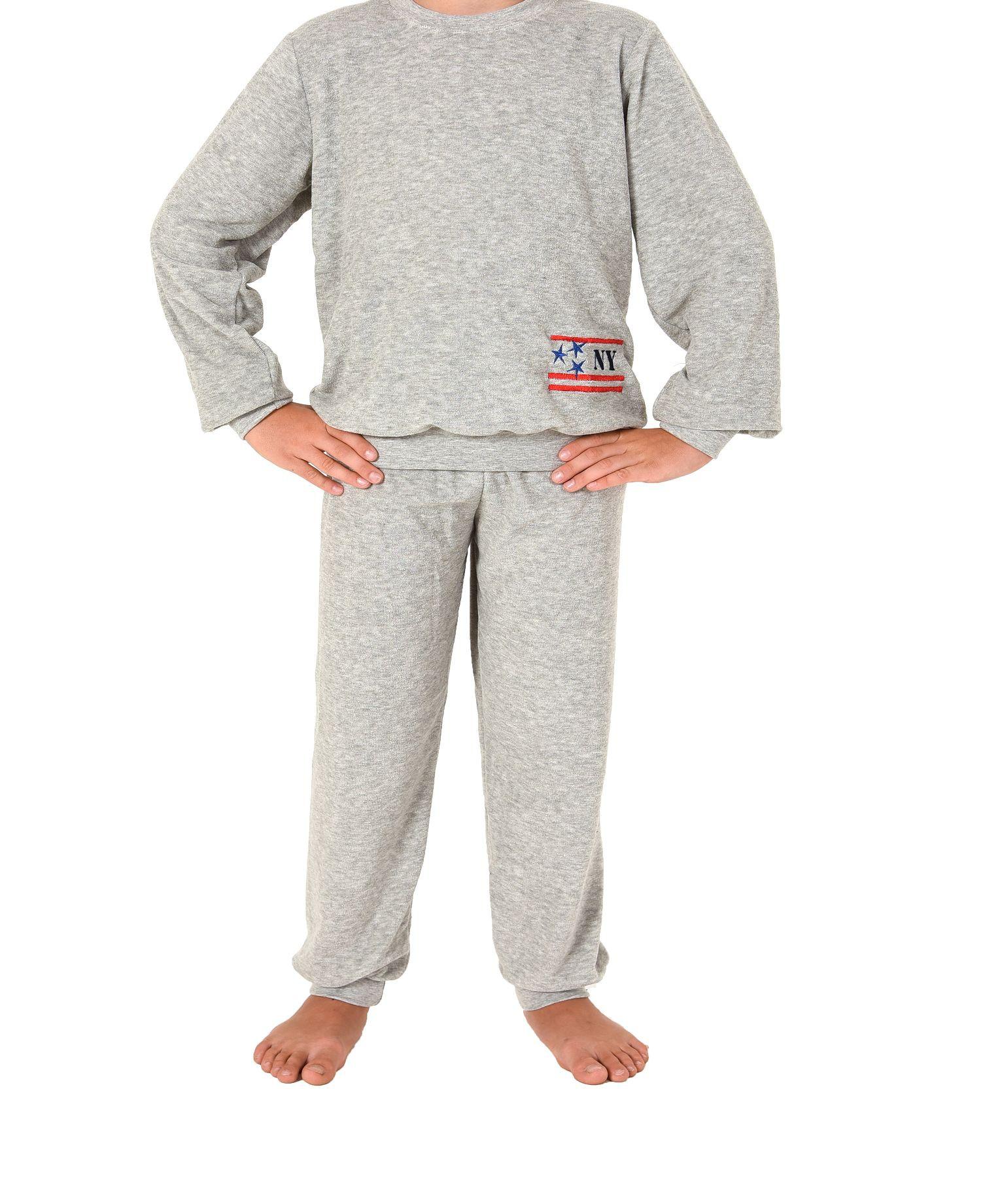 Jungen Frottee Pyjama langarm mit Bündchen -271 501 93 730 Jungen Frottee Pyjama langarm mit Bündchen -271 501 93 730