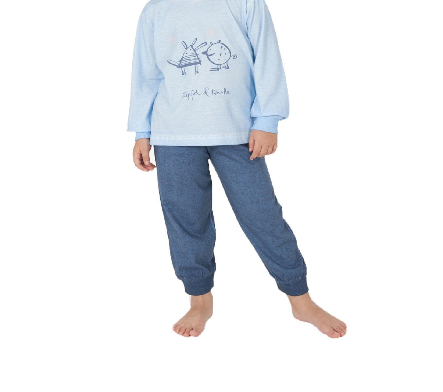 Mädchen Pyjama Kleinkinder Schlafanzug langarm mit Bündchen und tollem Motiv 58492