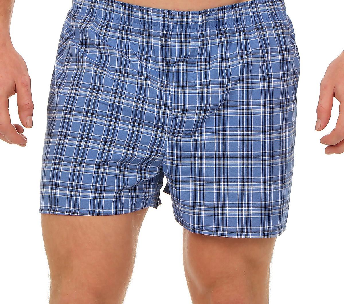 Herren Boxershorts American Style Karodesign Webboxer Shorts im 6er Pack 59542