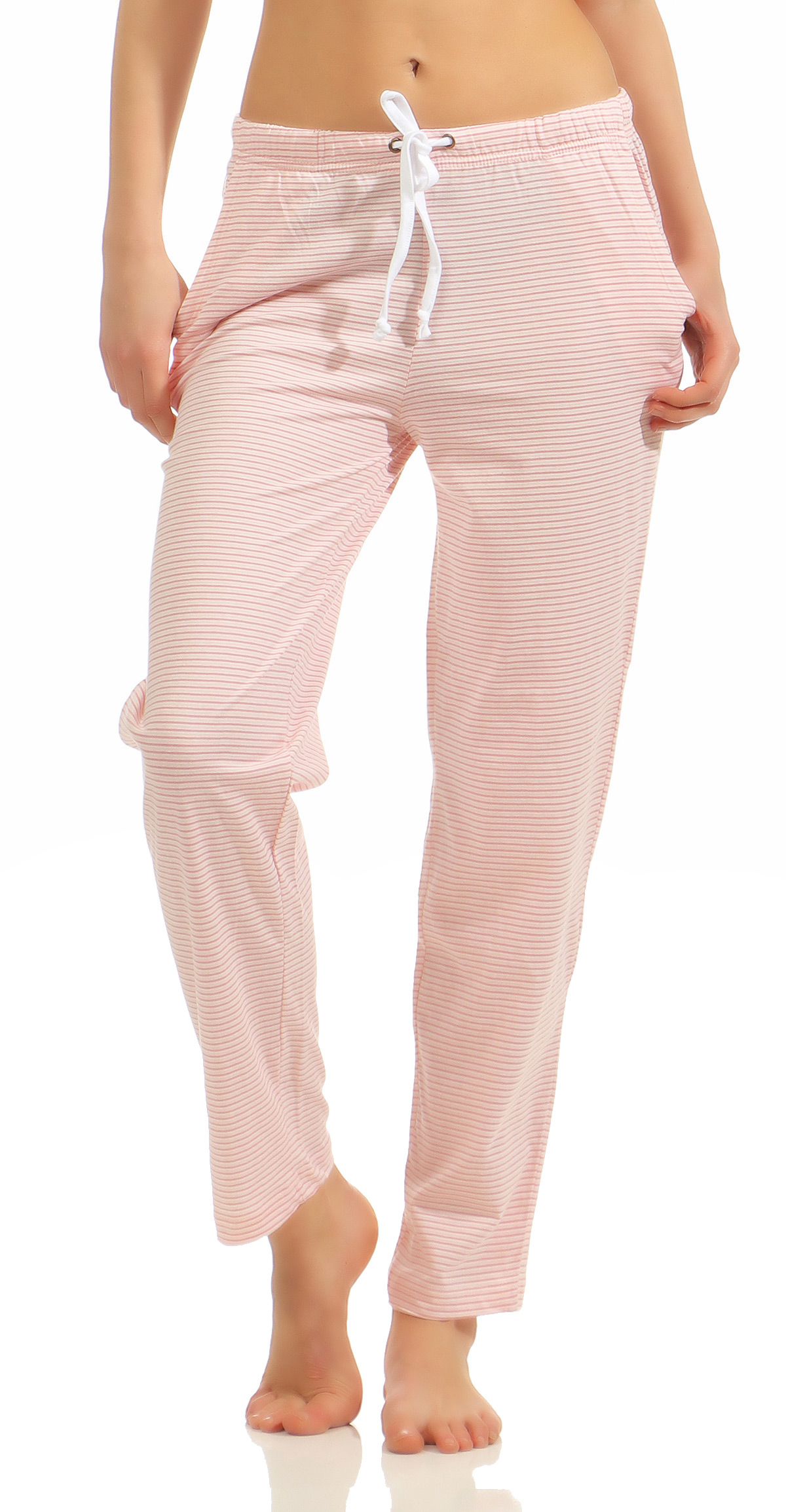 Normann Damen Pyjamahose lang gestreift Mix & Match ideal zum kombinieren 181 222 90 903