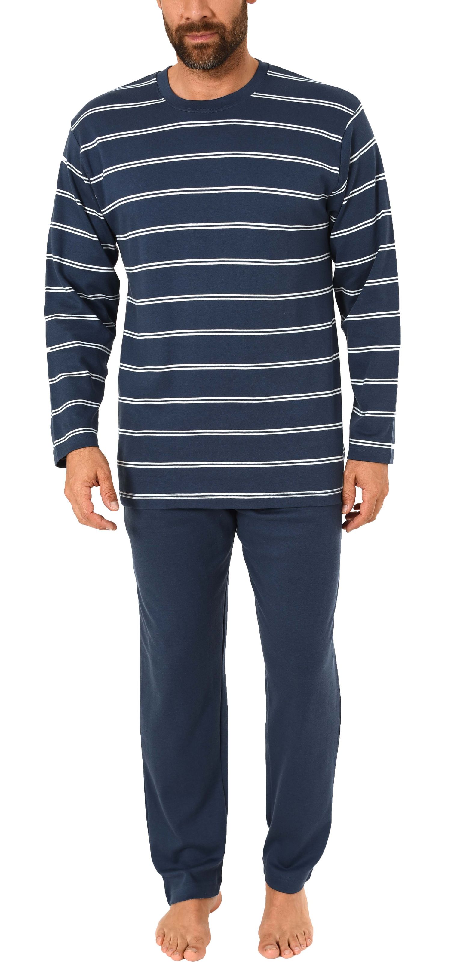 Herren Pyjama Schlafanzug in kuscheliger Interlock Qualität  - 281 101 96 790
