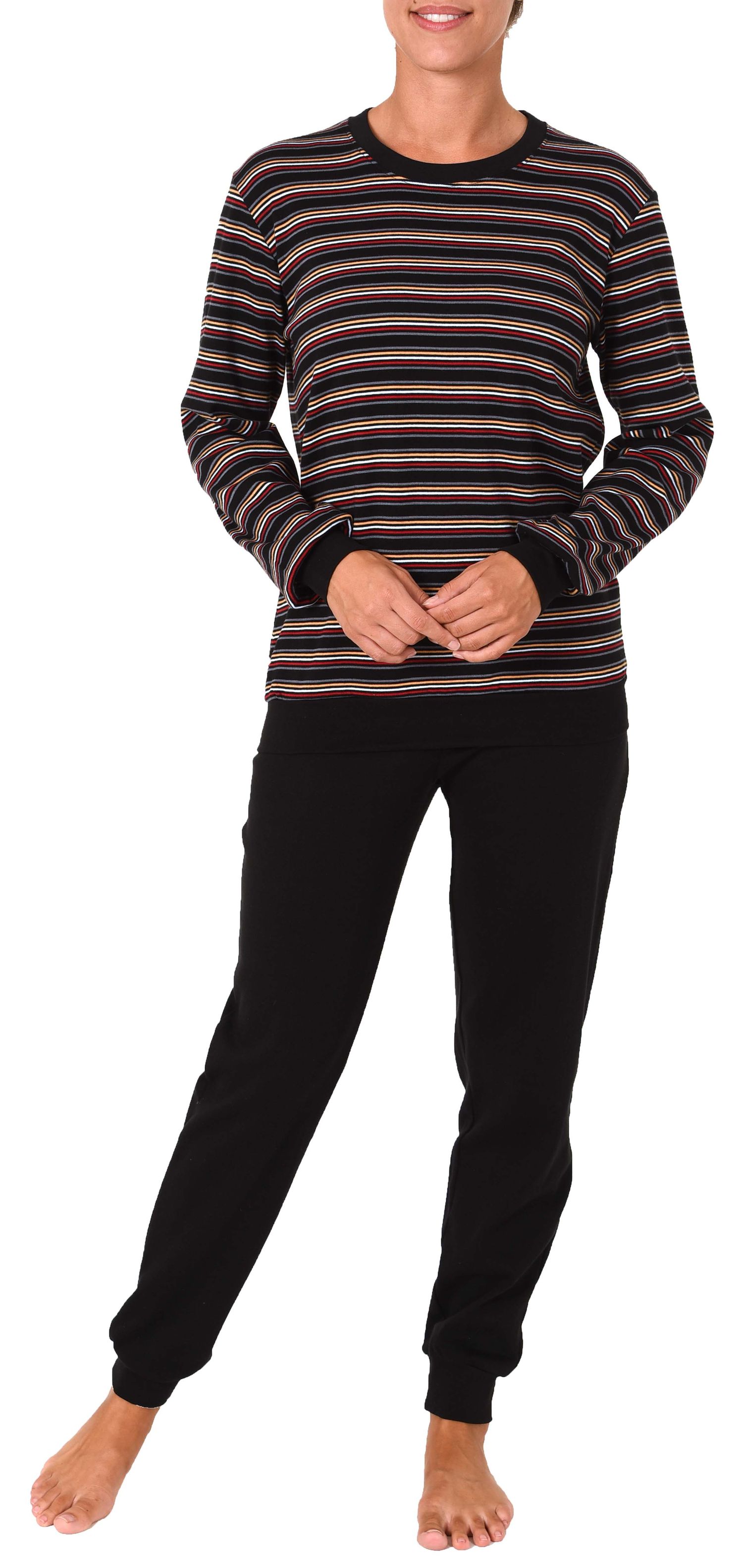 Damen Pyjama langarm mit Bündchen in Kuschel Interlock - auch in Übergrössen 281 201 96 121 Damen Pyjama langarm mit Bündchen in Kuschel Interlock - auch in Übergrössen 281 201 96 121