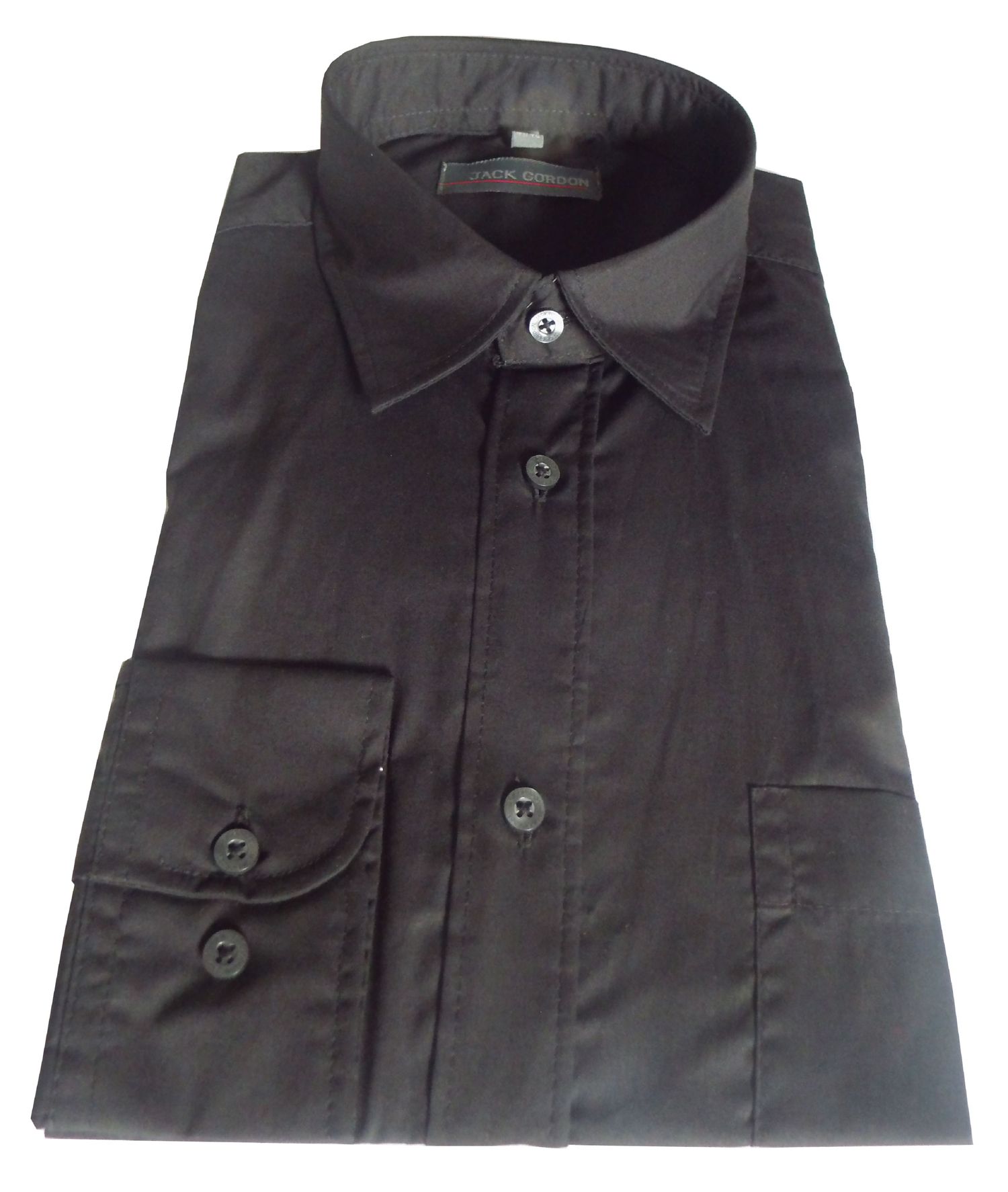 Herren Hemd langarm schwarz - in Größe S bis XXL, 7973
