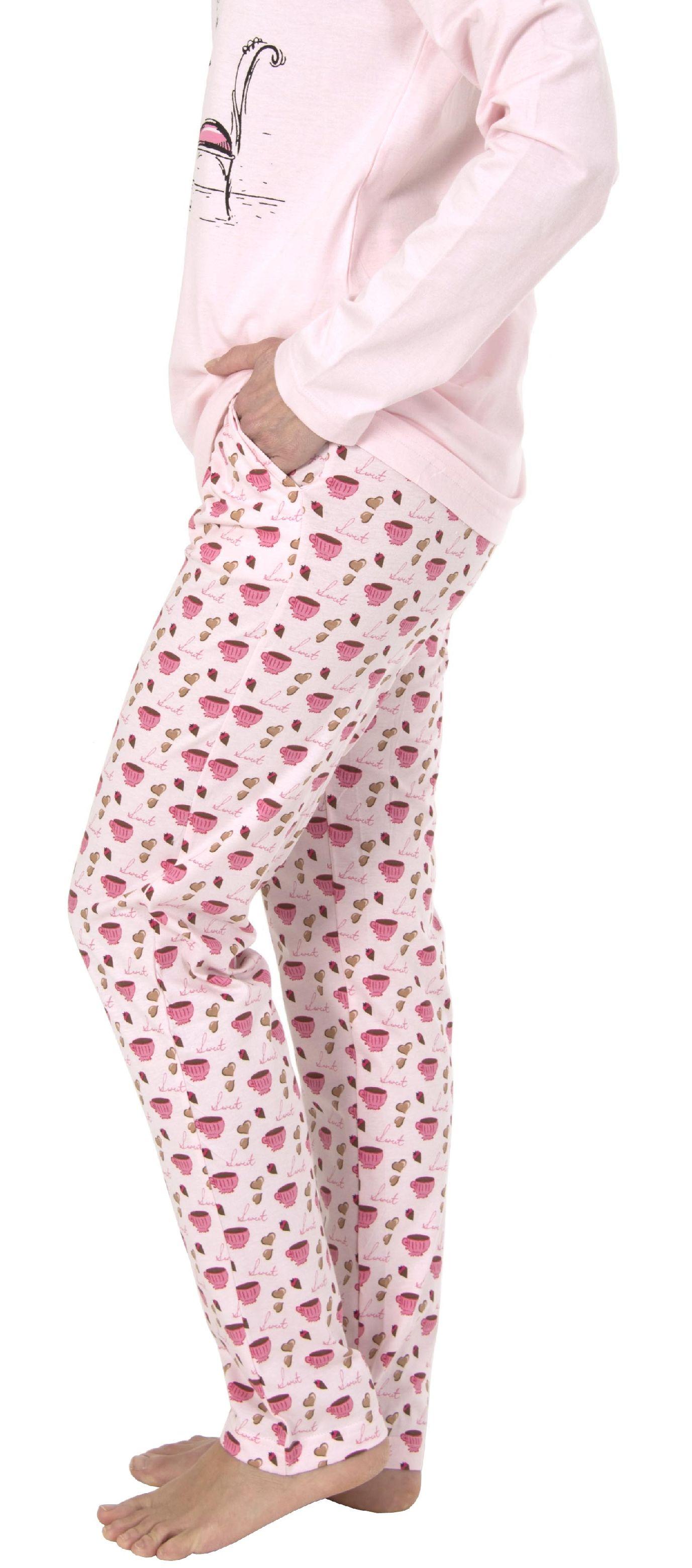 Lässiger Damen Pyjama Schlafanzug lang -191 201 90 206 Lässiger Damen Pyjama Schlafanzug lang -191 201 90 206